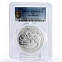 Niue 1 dollar Nature Siberian Sable Animals Fauna PR68 PCGS Ag coin 2007