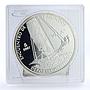 Spain 10 euro Olympic Sailing Vela Boat Ship proof silver coin 2007