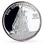 Marshall Islands 50 dollars Seafaring USS Constellation Ship silver coin 1998