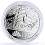 Belarus 20 rubles Seafaring Cutty Sark Ship Clipper hologram silver coin 2011