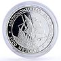Mozambique 1000 meticais Seafaring Sao Cristovao Ship Clipper silver coin 2004