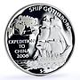 Pitcairn Islands 5 dollars Seafaring Gotheborg Ship Clipper silver coin 2006