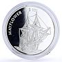 Liberia 10 dollars Seafaring Mayflower Ship Clipper proof silver coin 1999