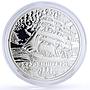 Belarus 20 rubles Seafaring Kruzenstern Ship Clipper hologram silver coin 2011