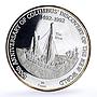 Turks and Caicos Islands 20 crowns Columbus Discover Nina Ship silver coin 1989