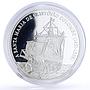 Cape Verde 50 escudos Seafaring Santa Maria Ship Columbus proof silver coin 2006