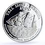 Bermuda 1 dollar Seafaring Ship Clipper Tall Ships proof silver coin 2000