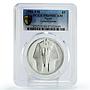 Egypt 5 pounds Treasures Pharaoh Tutankhamun Mask PR69 PCGS silver coin 1999