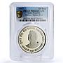 India 50 rupees 200 Years Subhas Chandra Bose Politics PR66 PCGS CuNi coin 1997