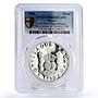 Mexico 1 onza Numismatic Convention Pillar Dollar PR68 PCGS silver coin 1988