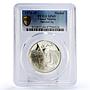 Bahrain United Nations Fisherman Ship Clipper SP69 PCGS silver medal coin 1976