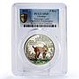 Ukraine 5 hryvnias Chernobyl Reserve Eurasian Lynx Fauna SP69 PCGS Ni coin 2023