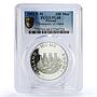 Finland 100 markkaa Aland Autonomy Ship Clipper PL68 PCGS silver coin 1991