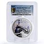 Niue 2 dollars Famous Express New York Railways Trains PR70 PCGS Ag coin 2010