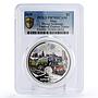 Niue 2 dollars Trains Railways Flying Scotsman Locomotive PR70 PCGS Ag coin 2010