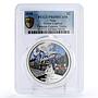 Niue 2 dollars Famous Express Orient Railways Trains PR69 PCGS silver coin 2010