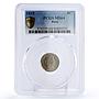 Peru 5 centavos State Coinage Ceres Obverse KM-213 MS64 PCGS CuNi coin 1919