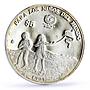 Mexico 5 pesos UNICEF Year of the Child Children Playing Kite silver coin 1999
