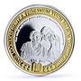 Samoa 10 dollars 8th Commandment Shall Not Bear Witness gilded silver coin 2010