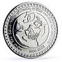 Sri Lanka 1000 rupees 50th Anniversary Employers Provident Fund nickel coin 2008