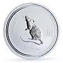 Australia 1 dollar Lunar Calendar series I Year of the Mouse silver coin 2008