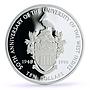 Bahamas 10 dollars West Indies University Pelican Bird proof silver coin 1998