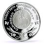 Bahamas 10 dollars 25th Anniversary Caribbean Development Bank silver coin 1995