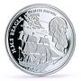 Solomon Islands 1 dollar Seafaring Beagle Ship Charles Darwin silver coin 2009