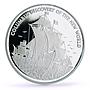 Jamaica 10 dollars Discovering of the New World Columbus Ship silver coin 1989