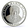 Turkey 25 lira Calligrapher Hattat Hamid Aytac Literature proof silver coin 2006