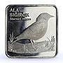 Turkey 7500000 lira Endangered Wildlife Starling Bird Fauna silver coin 2001