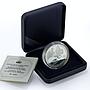 Kyrgyzstan 10 som EurAsEC Wildlife Golden Eagle Bird Fauna silver coin 2009