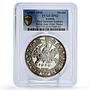 Austria Thaler Hall Guldiner Restrike Ritter SP62 PCGS silver medal coin 1986