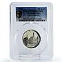 Czechoslovakia 50 korun Cesky Krumlov City Architecture PR66 PCGS Ag coin 1986