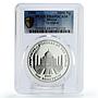 Bhutan 2000 ngultrum World of Wonders Taj Mahal PR69 PCGS silver coin 2004