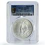 Slovakia 500 korun Low Tatras National Park Bear MS70 PCGS silver coin 2008