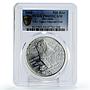 Slovakia 500 korun Low Tatras National Park Bear PR69 PCGS silver coin 2008