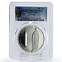 Cape Verde 50 escudos Ave Maria Lourdes PR67 PCGS silver coin 2006