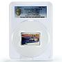 Tanzania 500 shillings UK Navy Flagships Aircraft Bulwark PR67 PCGS Ag coin 2014