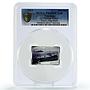 Tanzania 500 shillings USA Navy Flagships Aircraft Blue Ridge PR69 PCGS Ag 2014