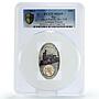 Fiji 10 $ Trains Railways Union Pacific Locomotive MS69 PCGS silver coin 2013