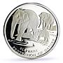 Cambodia 20 riels Conservation Wildlife Elephant Fauna proof silver coin 1993