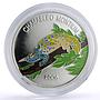 Benin 1000 francs Conservation Wildlife Chameleon Lizard Fauna silver coin 2006