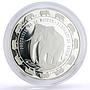 Benin 6000 francs Conservation Wildlife Elephant Fauna proof silver coin 1993