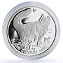 Isle of Man 1 crown Home Pets Norwegian Forest Cat Animals proof Ag coin 1991