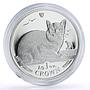 Isle of Man 1 crown Home Pets Burmilla Cat Animals proof silver coin 1996