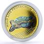 Congo 10 francs Conservation Wildlife Sea Turtle Fauna proof silver coin 2003