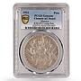 Mexico 1 peso Caballito Long Ray Horse Rider KM-453 AU PCGS silver coin 1911