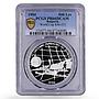 Bulgaria 500 leva Football World Cup in USA Goalkeeper PR66 PCGS Ag coin 1994