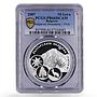 Bulgaria 10 leva Mountain Pirin Fauna FLora Nature PR66 PCGS silver coin 2007